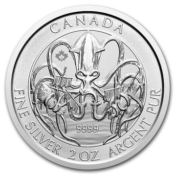 Creatures of the North: Riesenkraken 2 oz Silber 2020