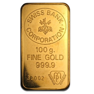 100 gram Goldbarren Unsortierbar 