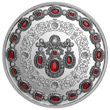 Silbermünze Kanada: Crown Jewels A Tribute to the 100th Anniversary of the Birth of Queen Elizabeth II 1 Unze Silber 2026 Crystal Proof