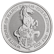 The Queen’s Beasts: The White Horse of Hanover 1 oz Platinum 2021