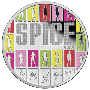 Silbermünze Spice Girls koloriert 1 Unze Silber 2026 Proof