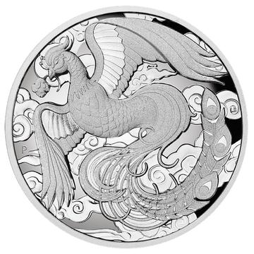 Chinese Myths and Legends: Phoenix 2 oz Silber 2022 Proof High Relief 