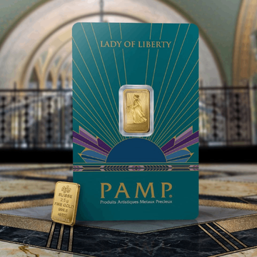 PAMP Barren: Lady Liberty 2,5 Gramm Gold