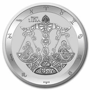 Tokelau: Zodiac Series - Libra 1 oz Silber 2022 (Milk Spot)