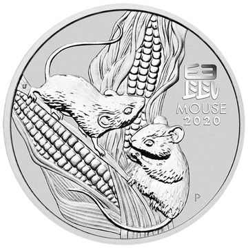 Lunar III: Jahr der Maus 1 oz Silber 2020