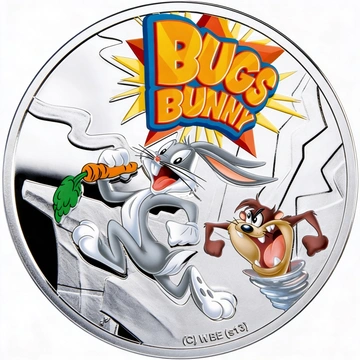 Silbermünze Cartoon Characters: Bugs Bunny 1 Dollar Silber 2013