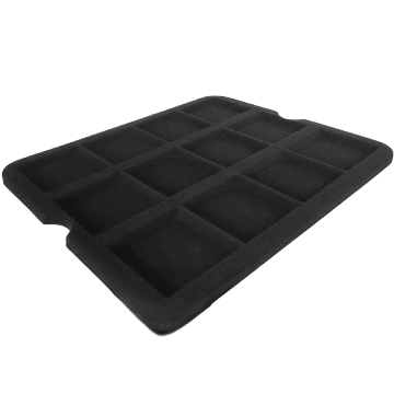 Leuchtturm - Mazzola tray for 12 Quadrum Coin capsules (black)