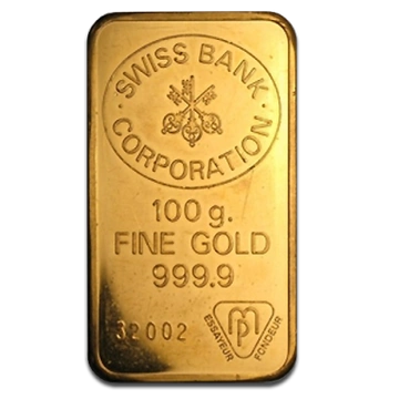 100 gram Goldbarren Unsortierbar 