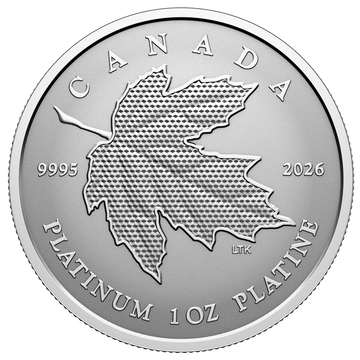 Platinmünze Kanada: Maple Leaf Forever 1 Unze Platin 2026 Reverse Proof