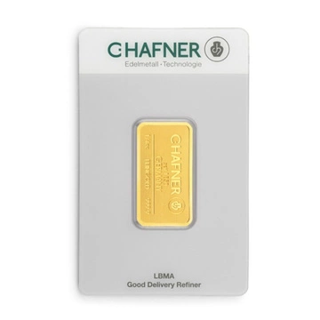 C Hafner 1/4 Unze Goldbarren