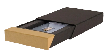 Leuchtturm - Pisa-Münzenetui für einen Goldbarren im Blisterformat, schwarz