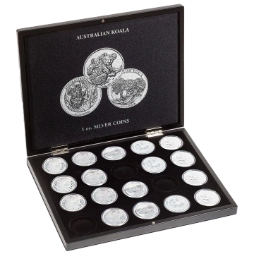Leuchtturm Presentation cases for 20 Koala 1 oz Silver coins in capsules 