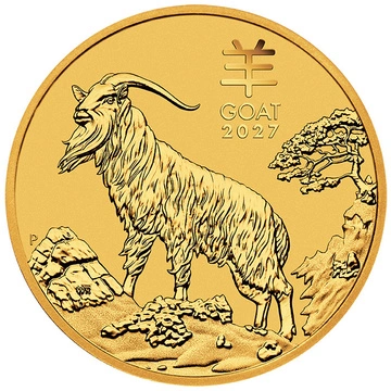 Australian Lunar III Jahr der Ziege 1/4 oz Gold 2027