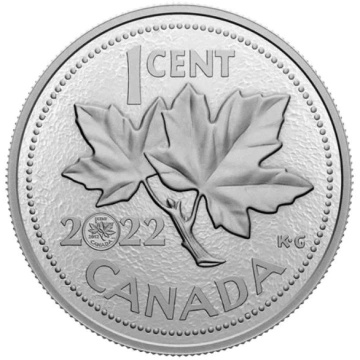 Canada: 10th Anniversary of the Last Penny 5 oz Silber 2022 Proof Coin 