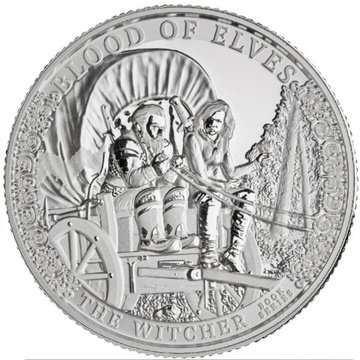 Kamerun: The Witcher Book Series - Blut der Elfen 2 oz Silber 2024 Münze