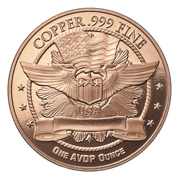 U.S. Quarter — 1 ounce of copper

(Alternative, product-style: U.S. Quarter 1 oz Copper)