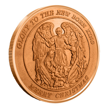 Nativity – Angel 1 ounce of copper.