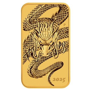 Dragon Rectangular Coin 1 oz Gold 2025