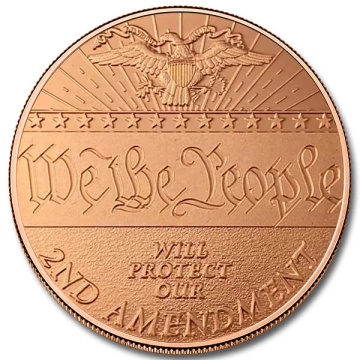 2nd Amendment We The People 1 ounce of copper