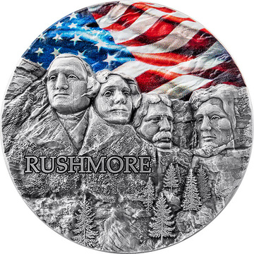Ghana Rushmore Special Edition 2 oz Silver 2024 High Relief Antique Finish