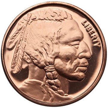 Indian Head 1 ounce of copper.