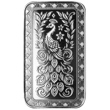 Silver Bar Marquee Peacock 1 oz Silver 2026