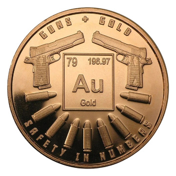 Safety in Numbers: Guns and Gold 1 ounce of copper.