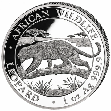 African Wildlife: Leopard 1 oz Silver Coin 2026