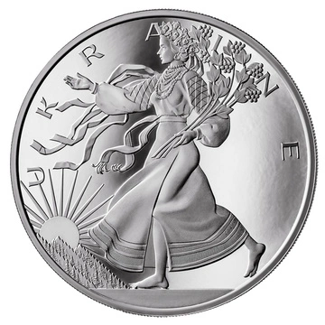 Silver Medal Liberty of Ukraine, 1 oz Silver, 2024, Proof, with hologram