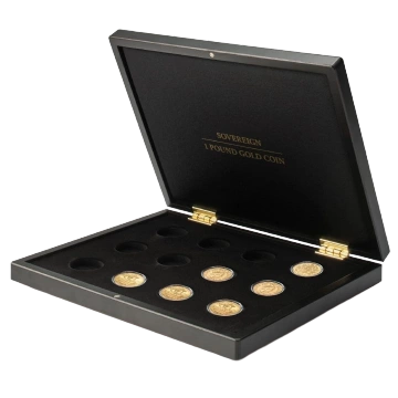Leuchtturm - Volterra coin case for 12 Sovereigns in capsules Empty