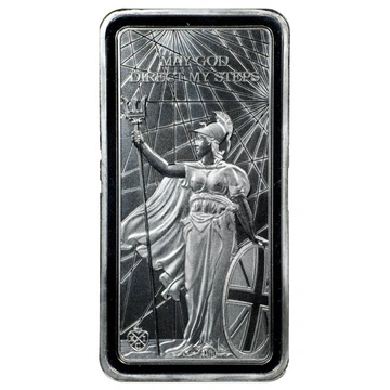 Coin Bar St. Helena Standing Britannia 10 oz Silver 2022