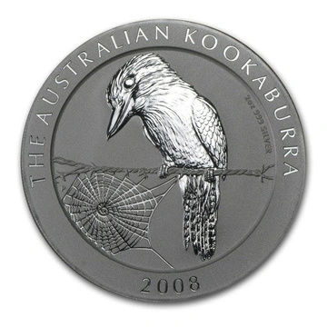 Kookaburra 2 oz Silver 2008