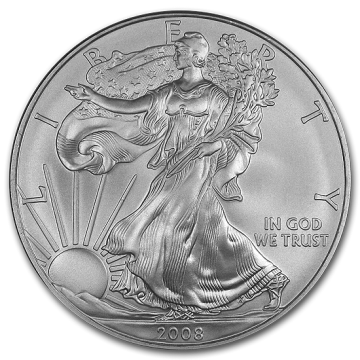 American Eagle 1 oz Silver 2008