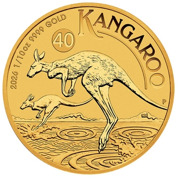 Australian Kangaroo 1/10 oz Gold 2026