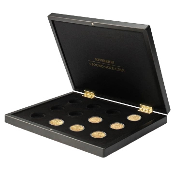 Leuchtturm - Volterra coin case for 12 Sovereigns in capsules Empty