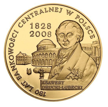 180 years of the central banking in Poland 200 PLN 2009 Proof