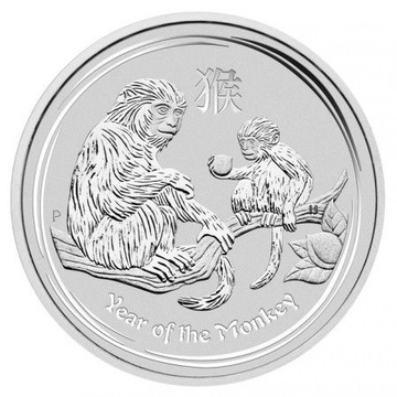 Lunar II: Year of the Monkey 2 oz Silver
