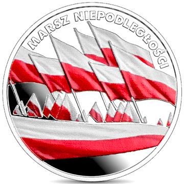 Independence March colored 10 zloty Silver 2023 Proof