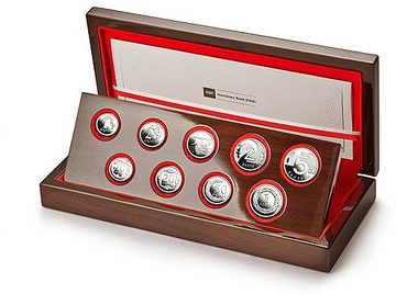 100 years of gold - a set of silver NBP coins