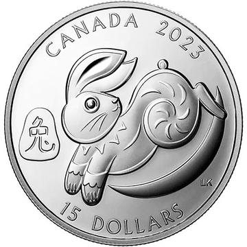 Canada: Lunar Year of the Rabbit 1 oz Silver 2023 Proof