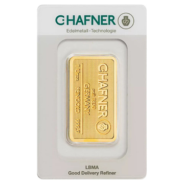 Gold Bar 1 oz C Hafner
