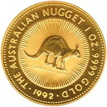 Australian Kangaroo – Nugget, 1 oz Gold, 1992