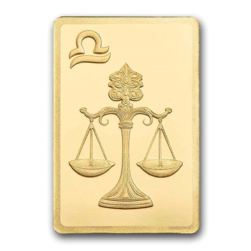 PAMP Gold Bar Zodiac: Libra 0.5 g