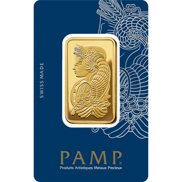 PAMP Lady Fortuna Veriscan 1 oz Gold Bar