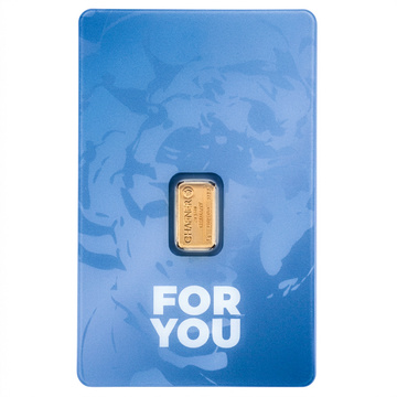 C. Hafner 1 g Gold Bar – For You (blue)