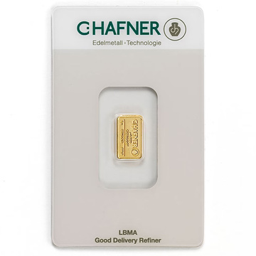 Gold Bar 1 g C Hafner