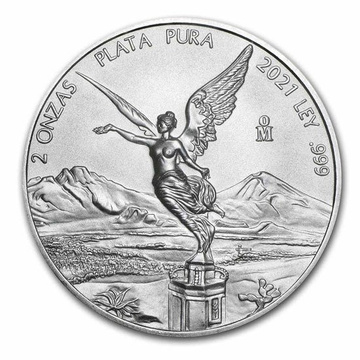 Mexican Libertad 2 oz Silver 2021