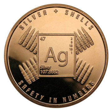 Silver And Shells 1 ounce of copper