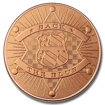 Back the Blue 1 ounce of copper