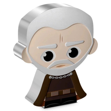 Niue: Star Wars - Chibi 'Count Dooku' colored 1 oz Silver 2023 Proof